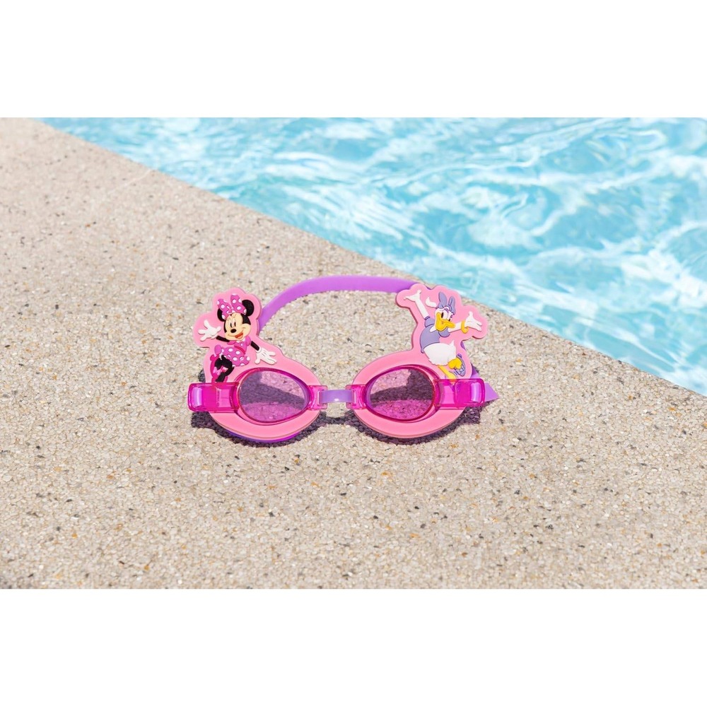 Disney Minnie Mouse Daisy Duck Kids Swim Goggles‎ Pink Purple